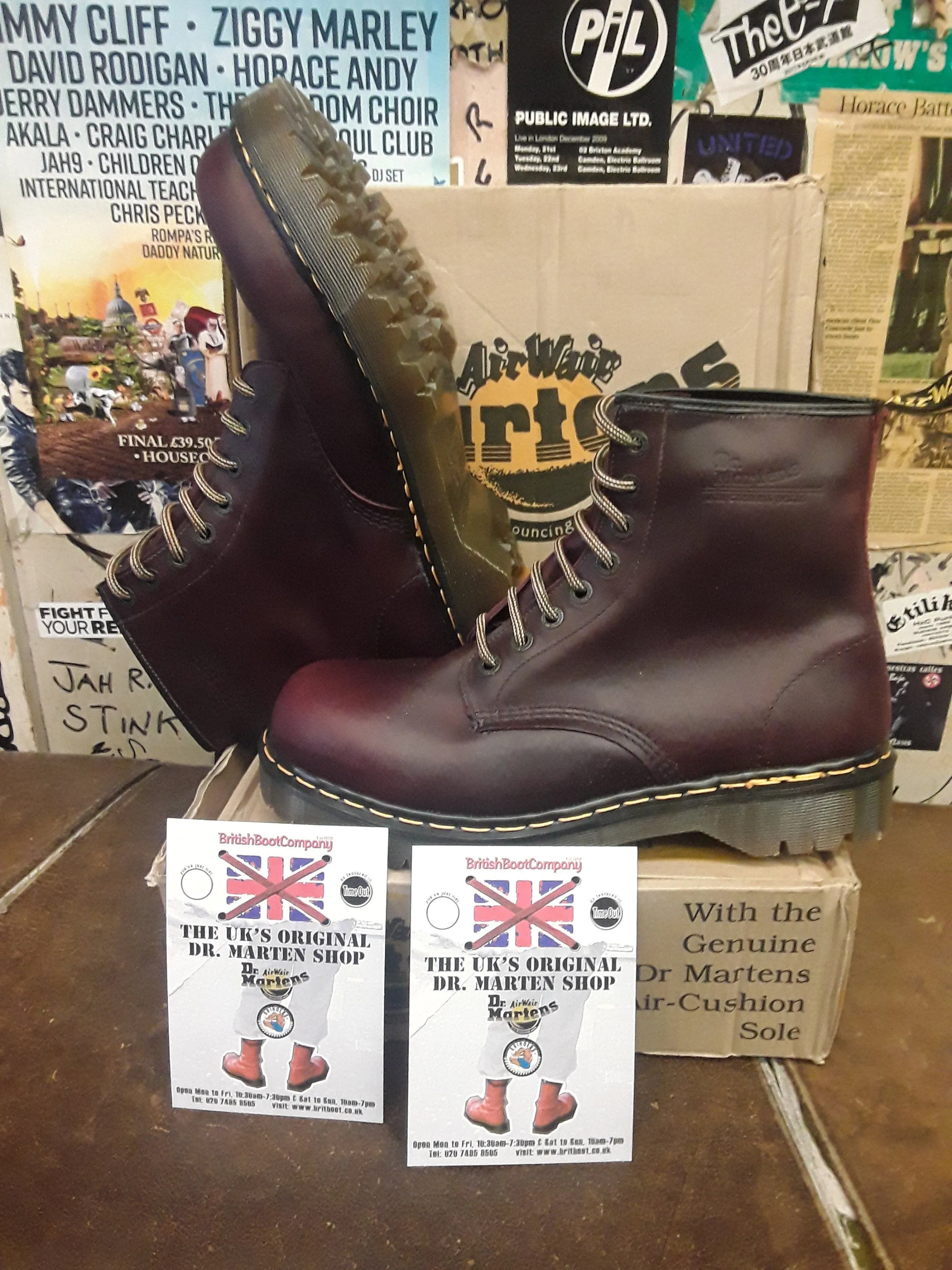 Dr Martens 8338 BURGUNDY Waxy Bex Sole Size 12