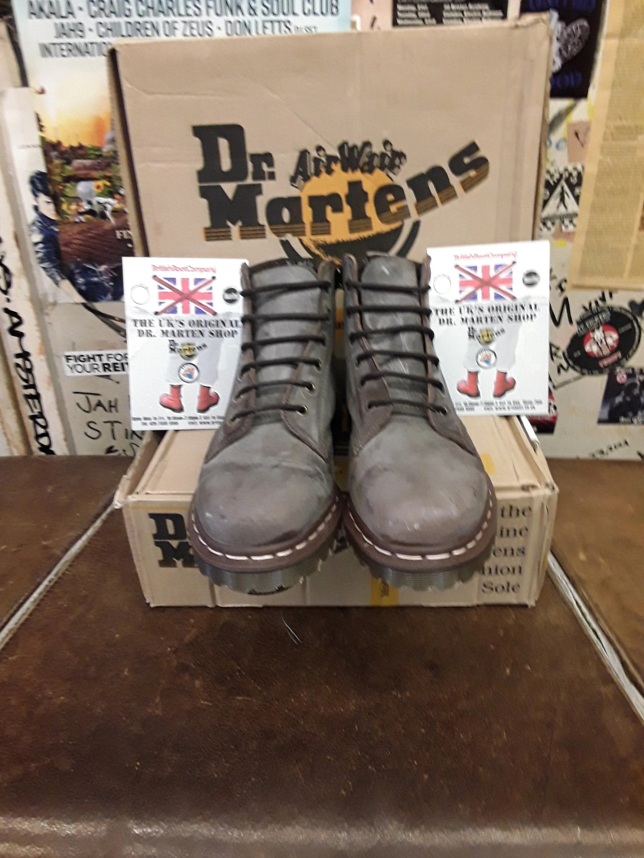 Dr Martens 939 Brown Clown Made in England Padded Collar Various Sizes