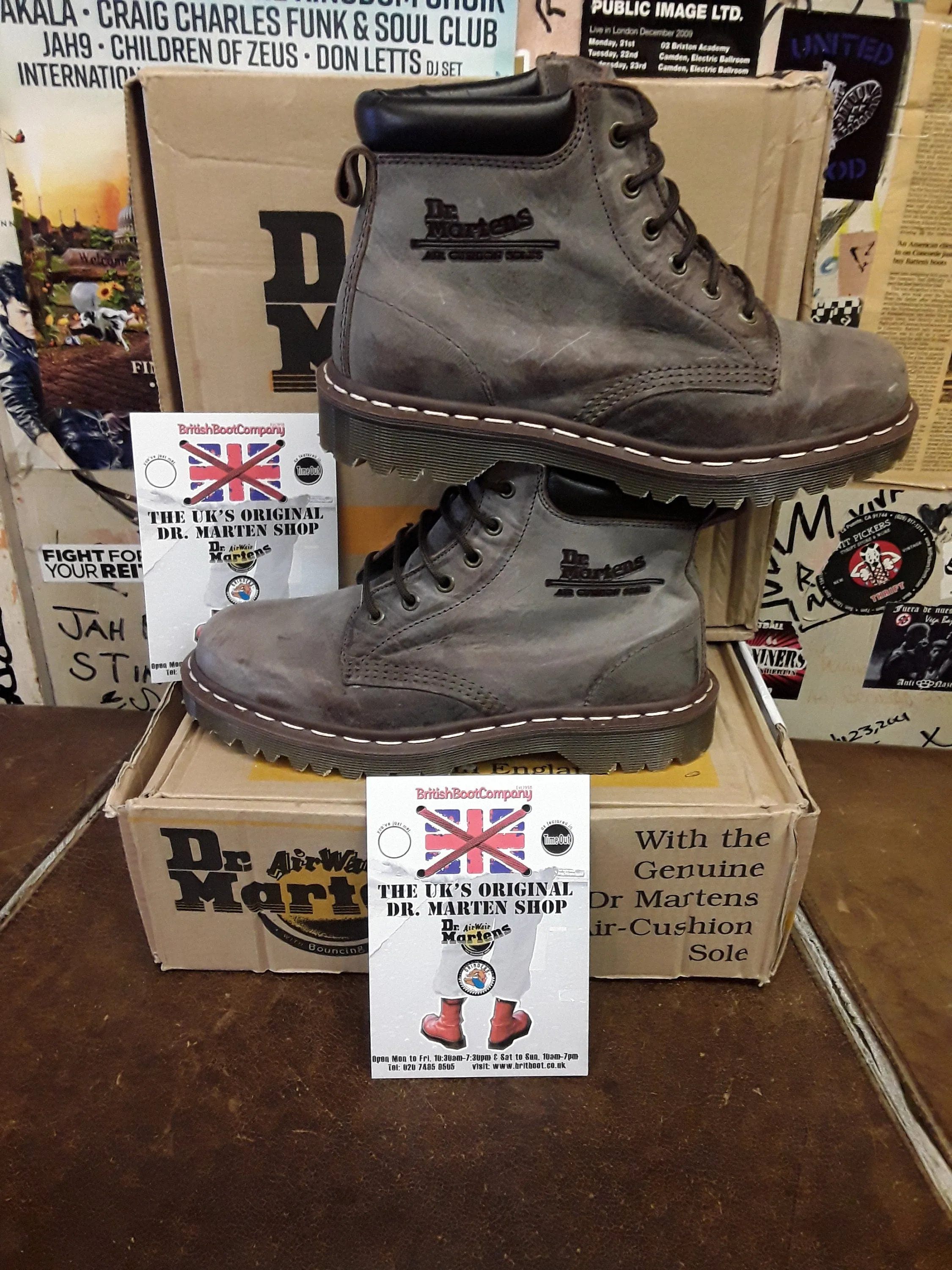 Dr Martens 939 Brown Clown Made in England Padded Collar Various Sizes