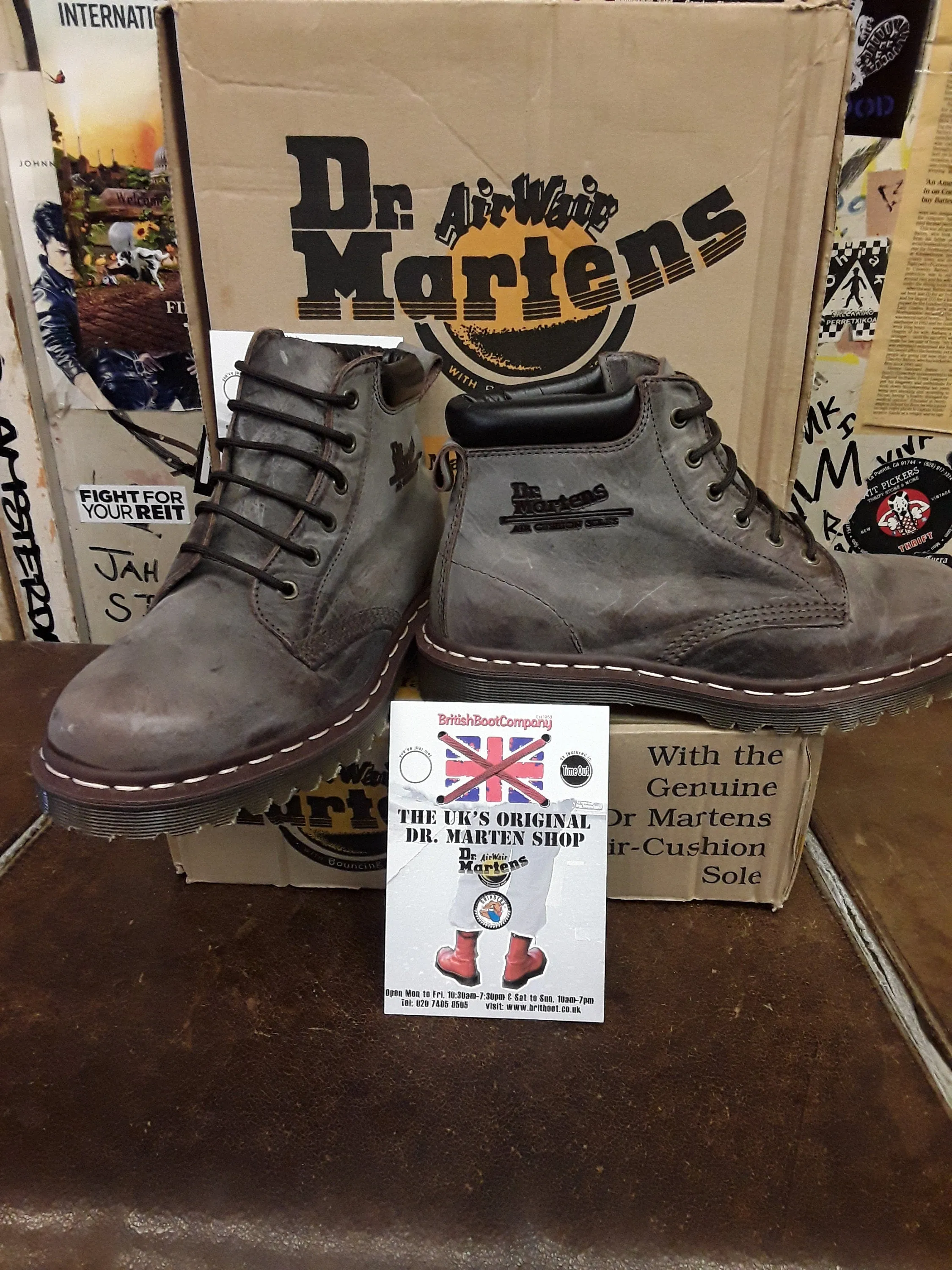 Dr Martens 939 Brown Clown Made in England Padded Collar Various Sizes