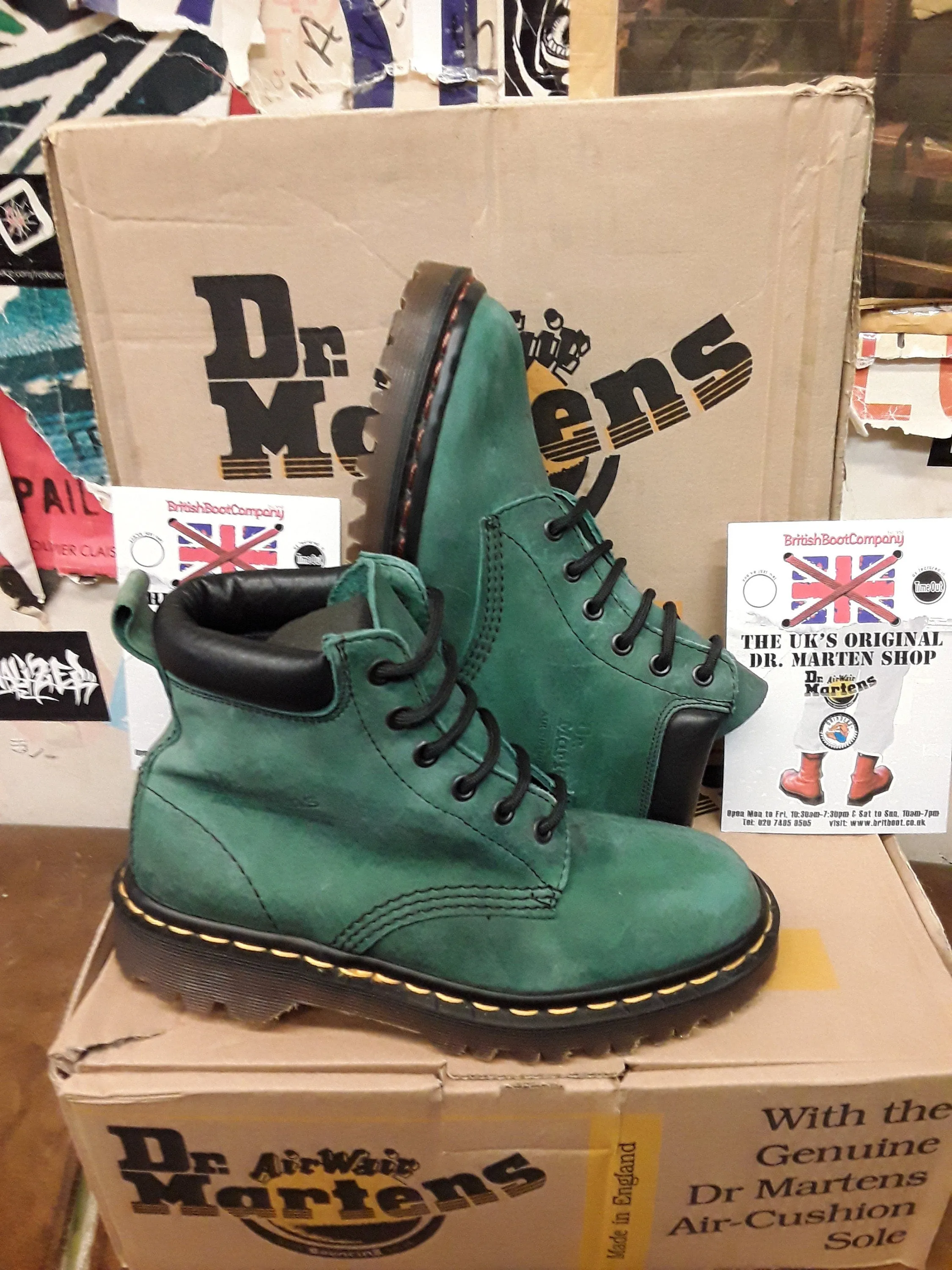 Dr Martens 939 Green Outrigger Made in England Size 4