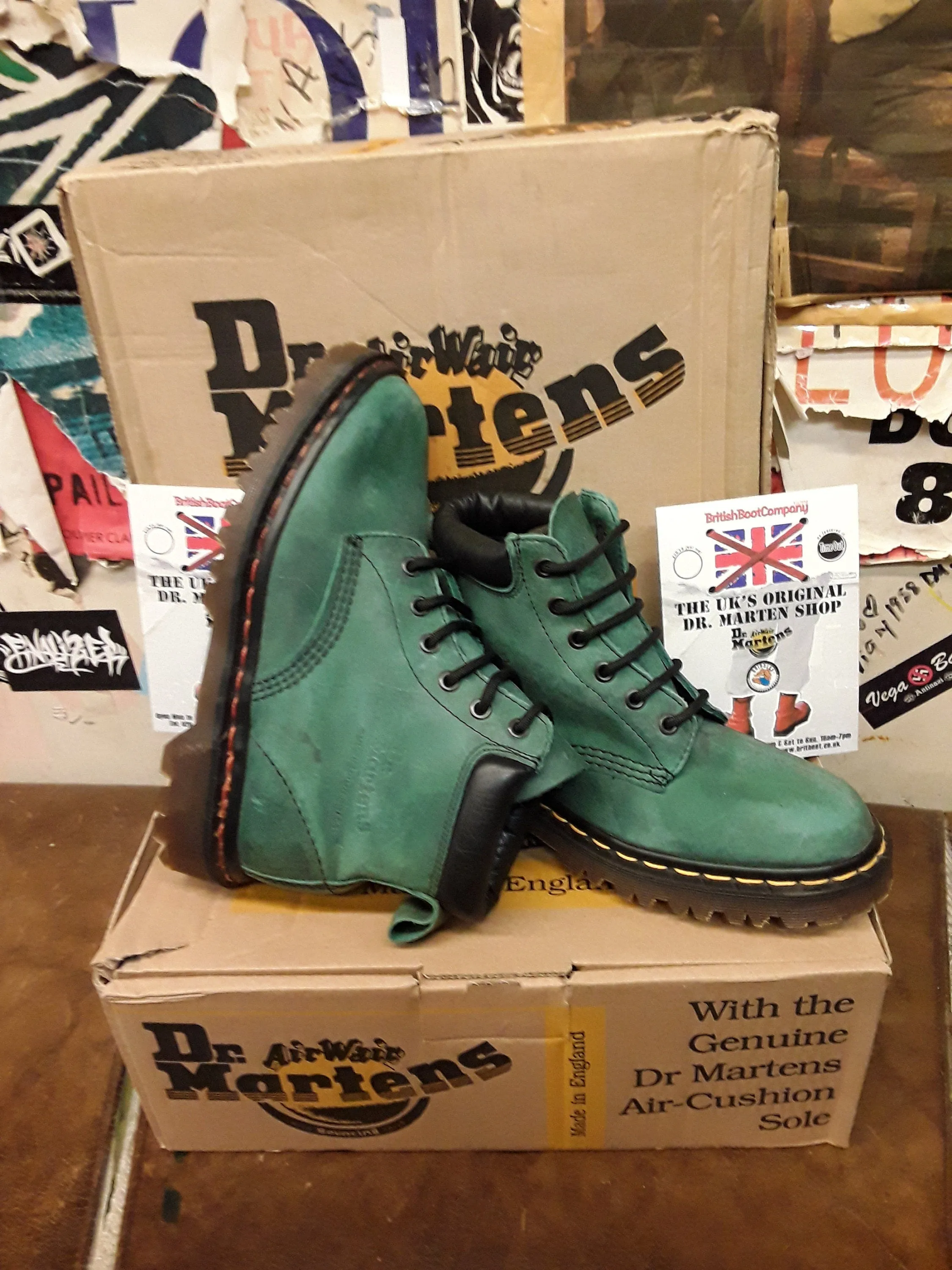 Dr Martens 939 Green Outrigger Made in England Size 4