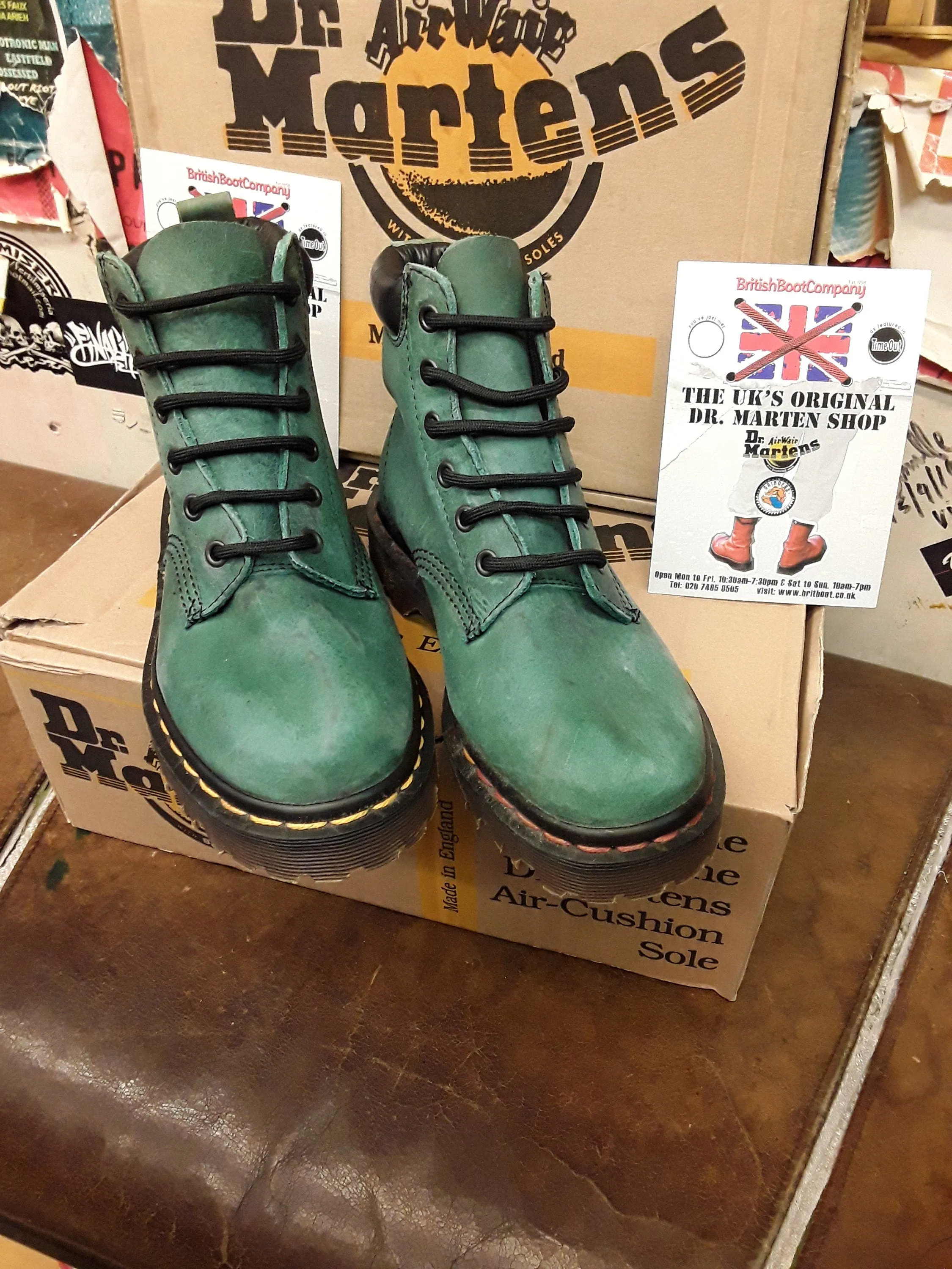 Dr Martens 939 Green Outrigger Made in England Size 4