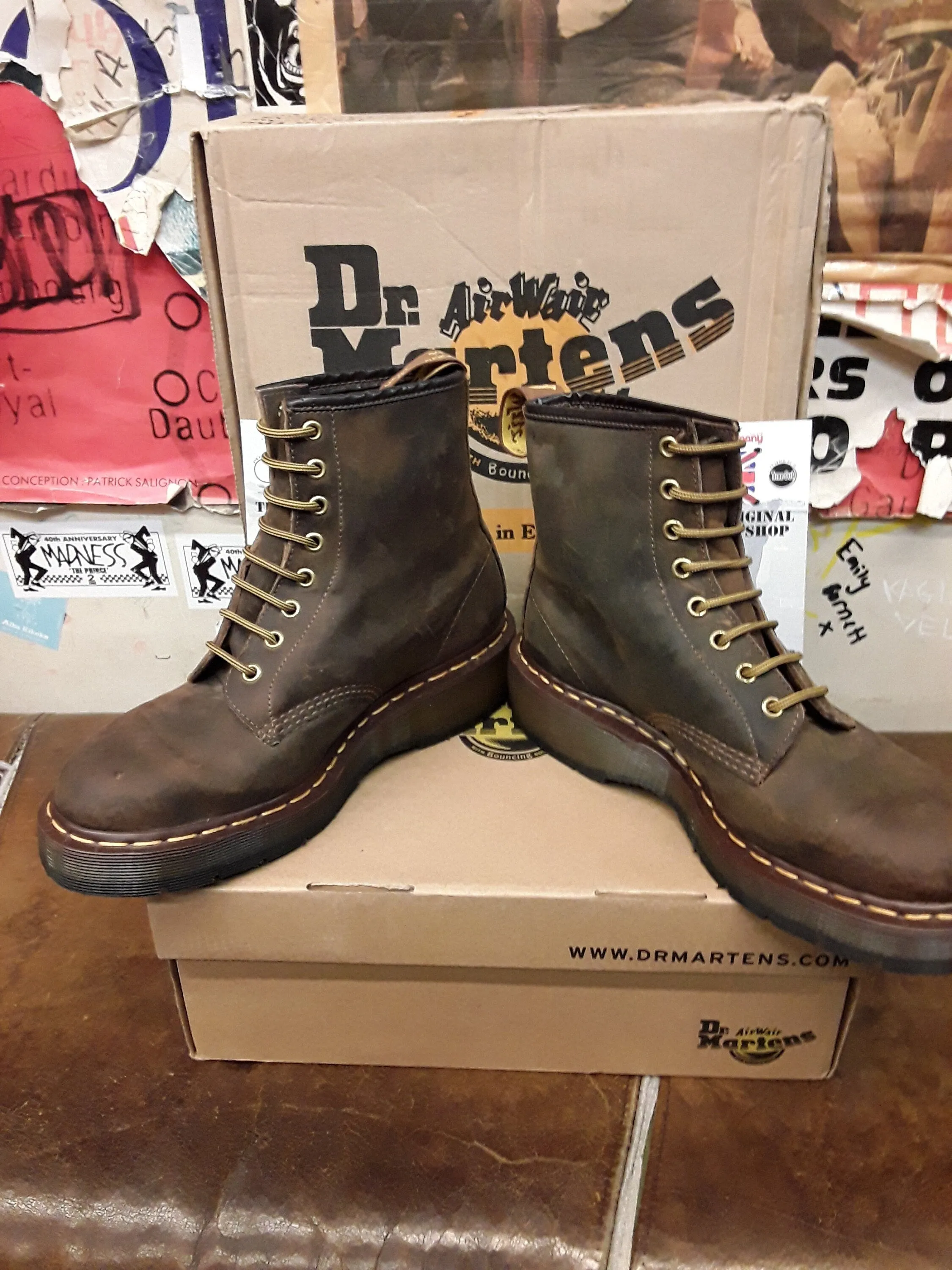 Dr Martens Made in England 1460z Aztec Hole Size 7 Zoe Sole