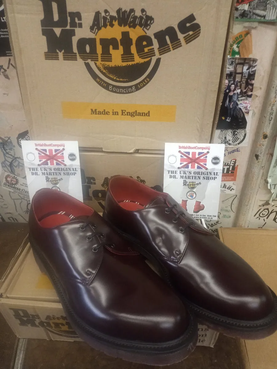 Dr Martens Made in England 1461 Burgundy Euro Call Size 10