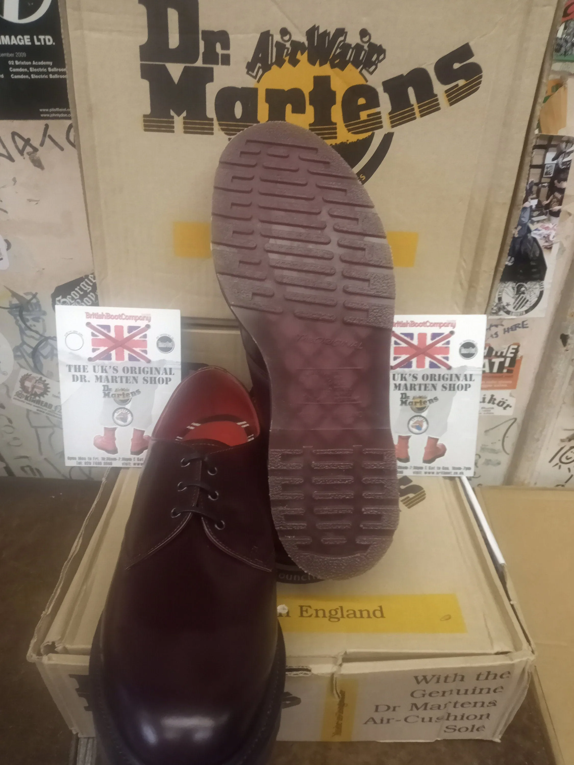 Dr Martens Made in England 1461 Burgundy Euro Call Size 10