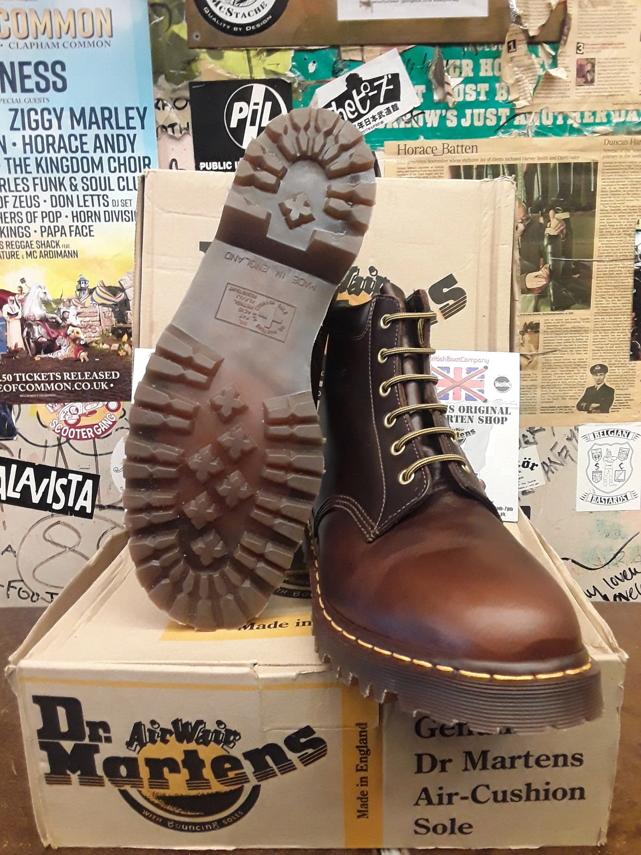 Dr Martens Made in England 939 Brown Analine Size 12