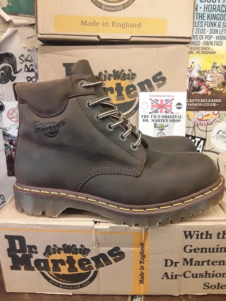 Dr Martens Made in England Aztec Crazy Horse 6 Eye Padded Collar Size 9