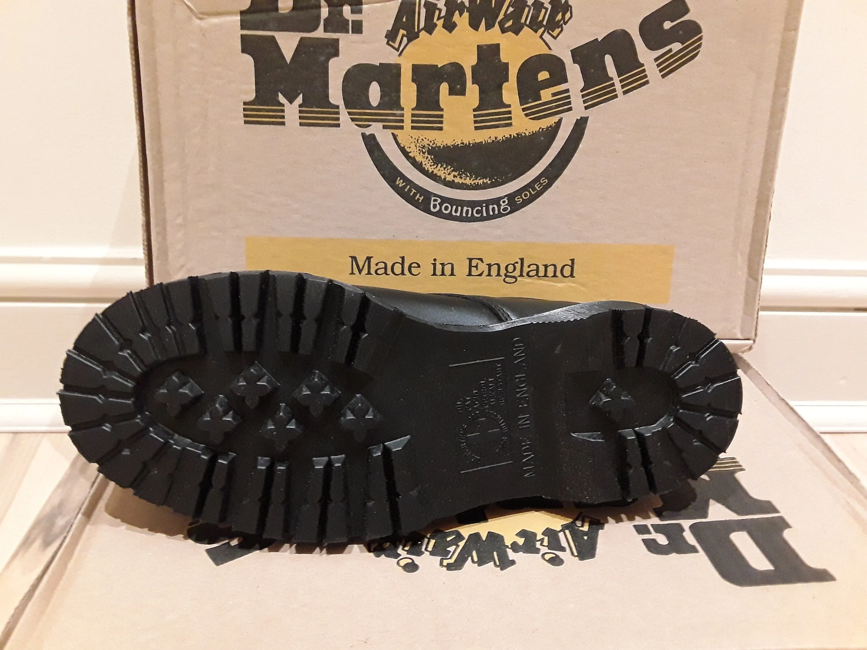 Dr Martens Made in England Black 4 hole shoe Various Sizes