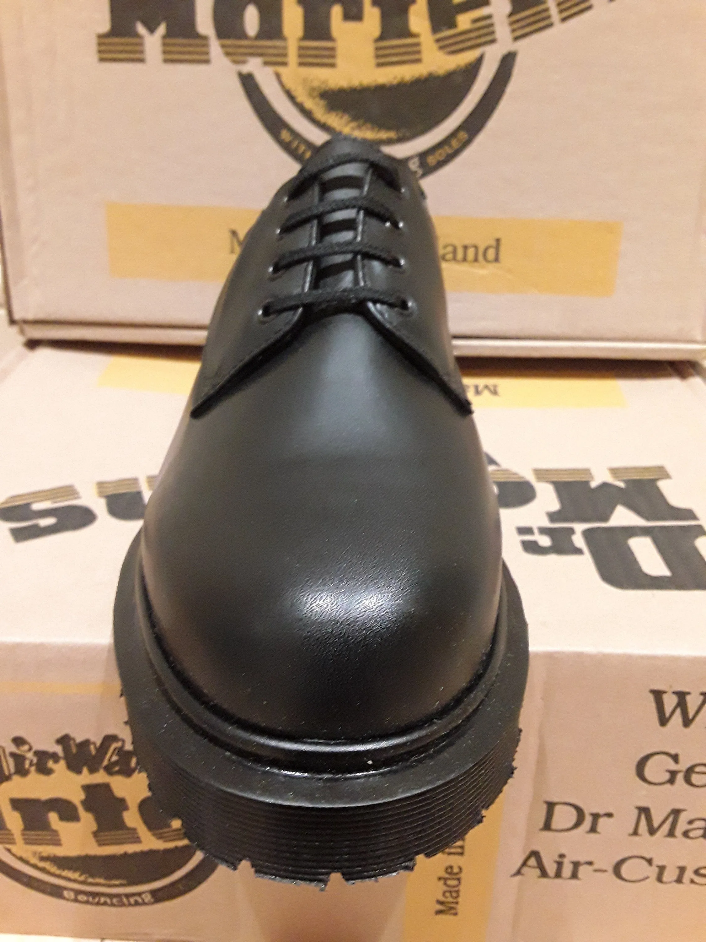 Dr Martens Made in England Black 4 hole shoe Various Sizes