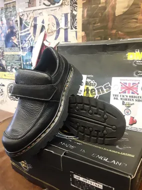 Dr Martens Made in England velcro black strap shoe size 5