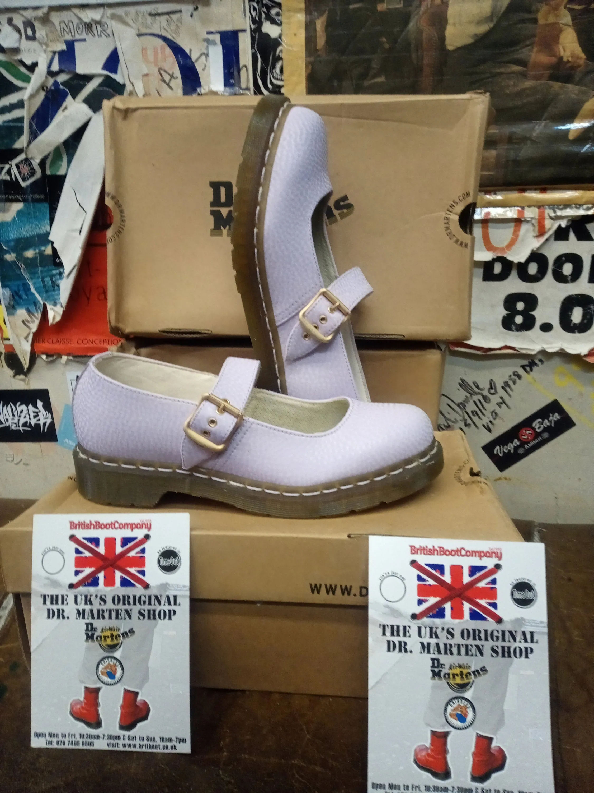 Dr Martens Mary Jane Lilac Leather Various Sizes