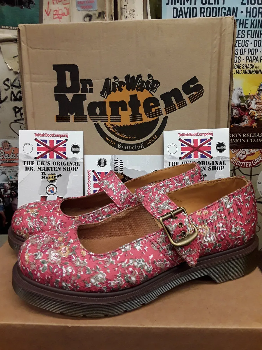 Dr Martens Mary Janes, Floral Fabric, Limited Edition, Various sizes