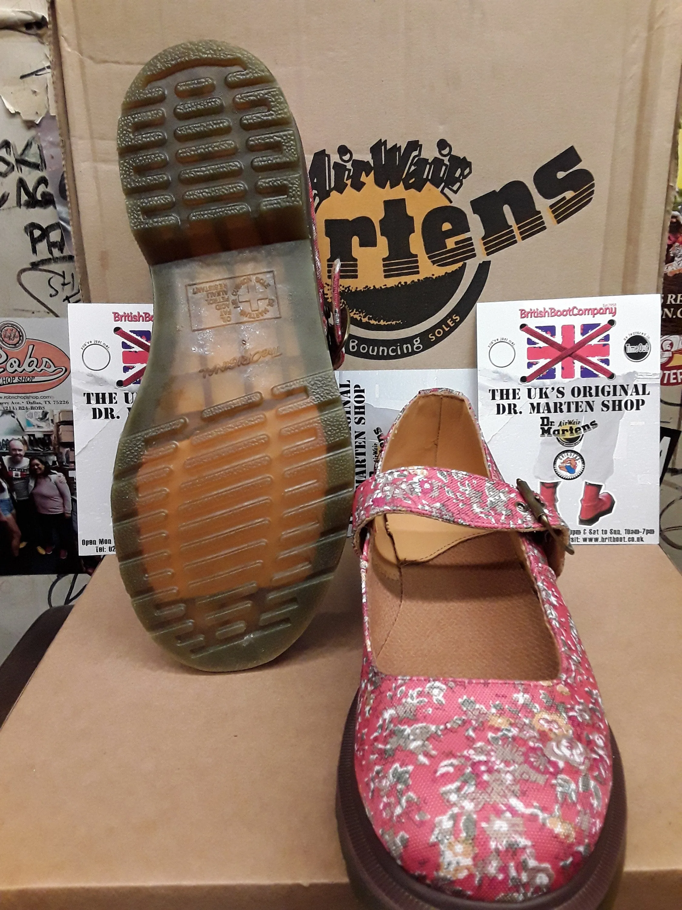 Dr Martens Mary Janes, Floral Fabric, Limited Edition, Various sizes