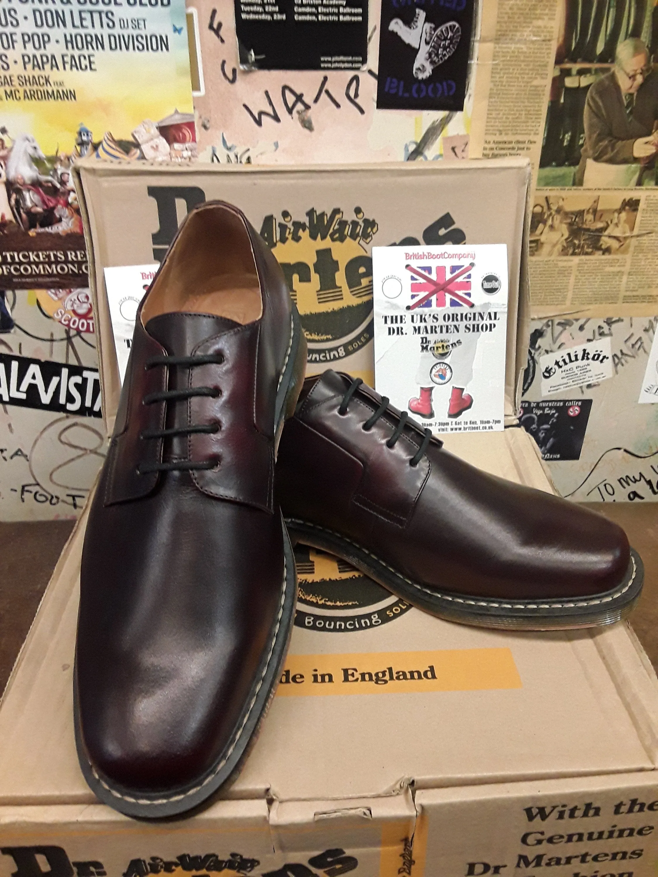 Dr Martens Red Vintage 4 Eye Oxford