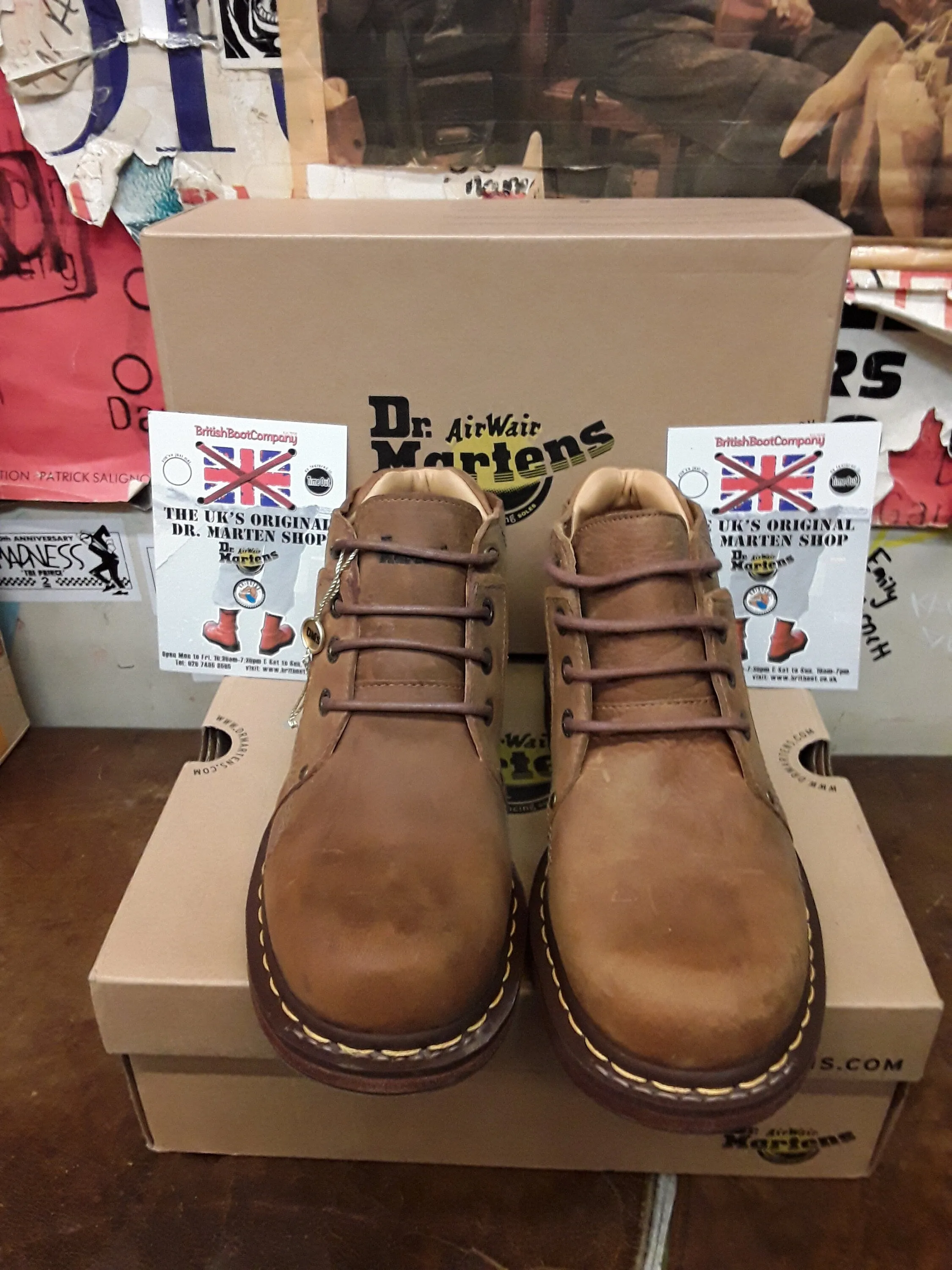 Dr Martens Slate Peanut 4 Hole Size 8