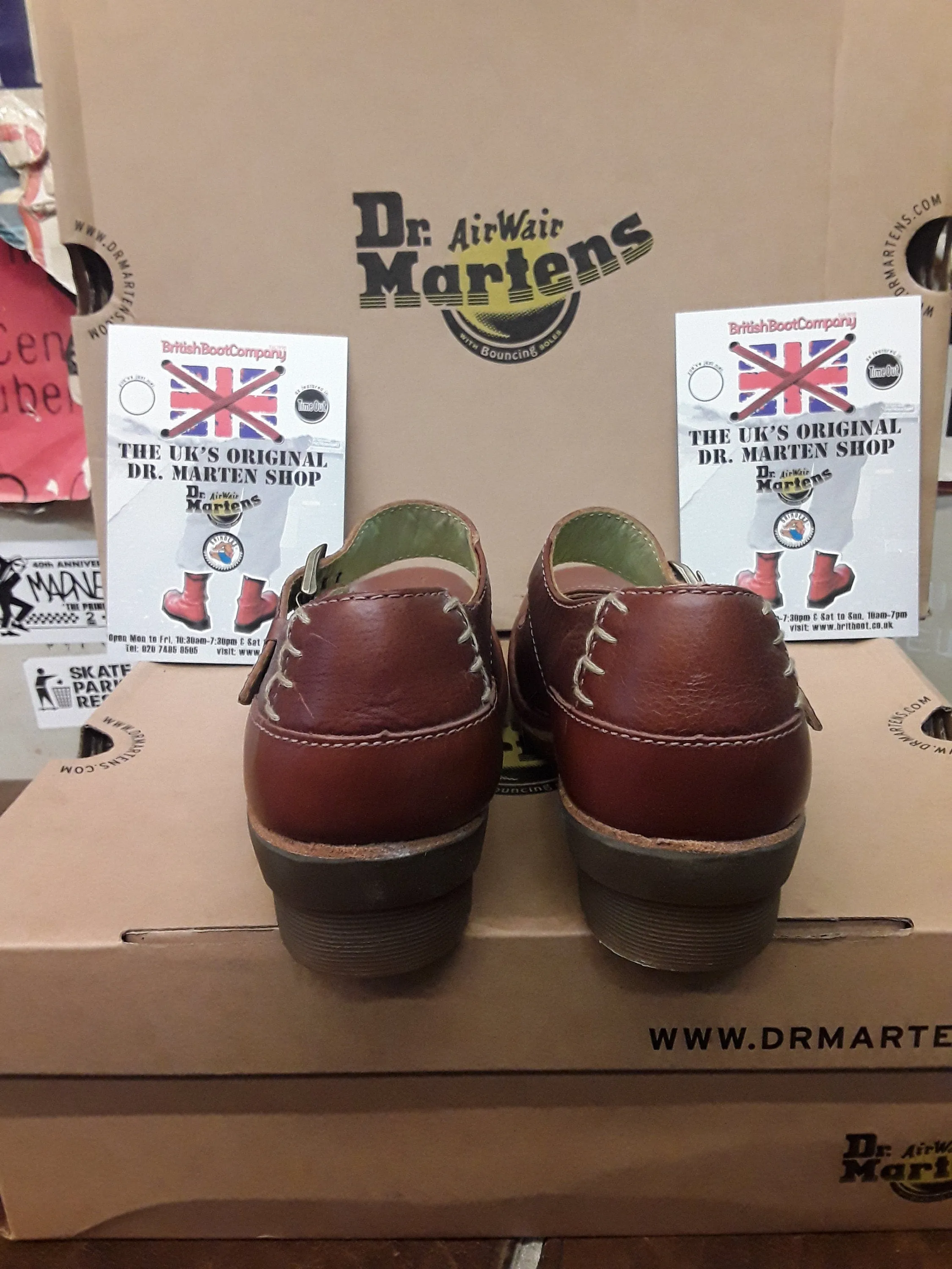 Dr Martens Tan Athena Mary Jane's Size 4