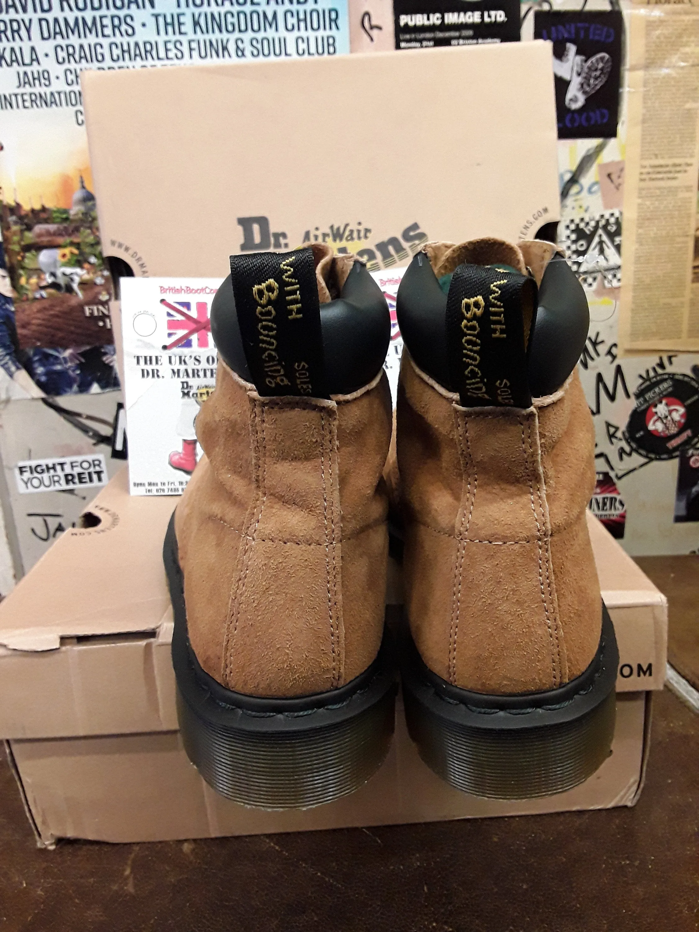 Dr Martens Tan Nubuck 6 hole Size 9,  limited Edition,  very rare!