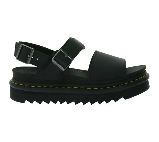 Dr. Martens Voss Hydro sandalo con plateau da donna, sandalo con cinturino per tutti i giorni 24233001 nero