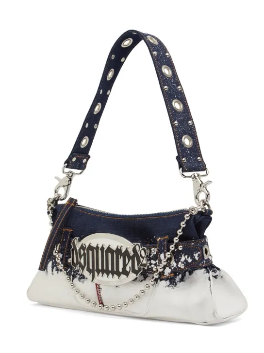 Dsquared2   Gothic denim shoulder bag 