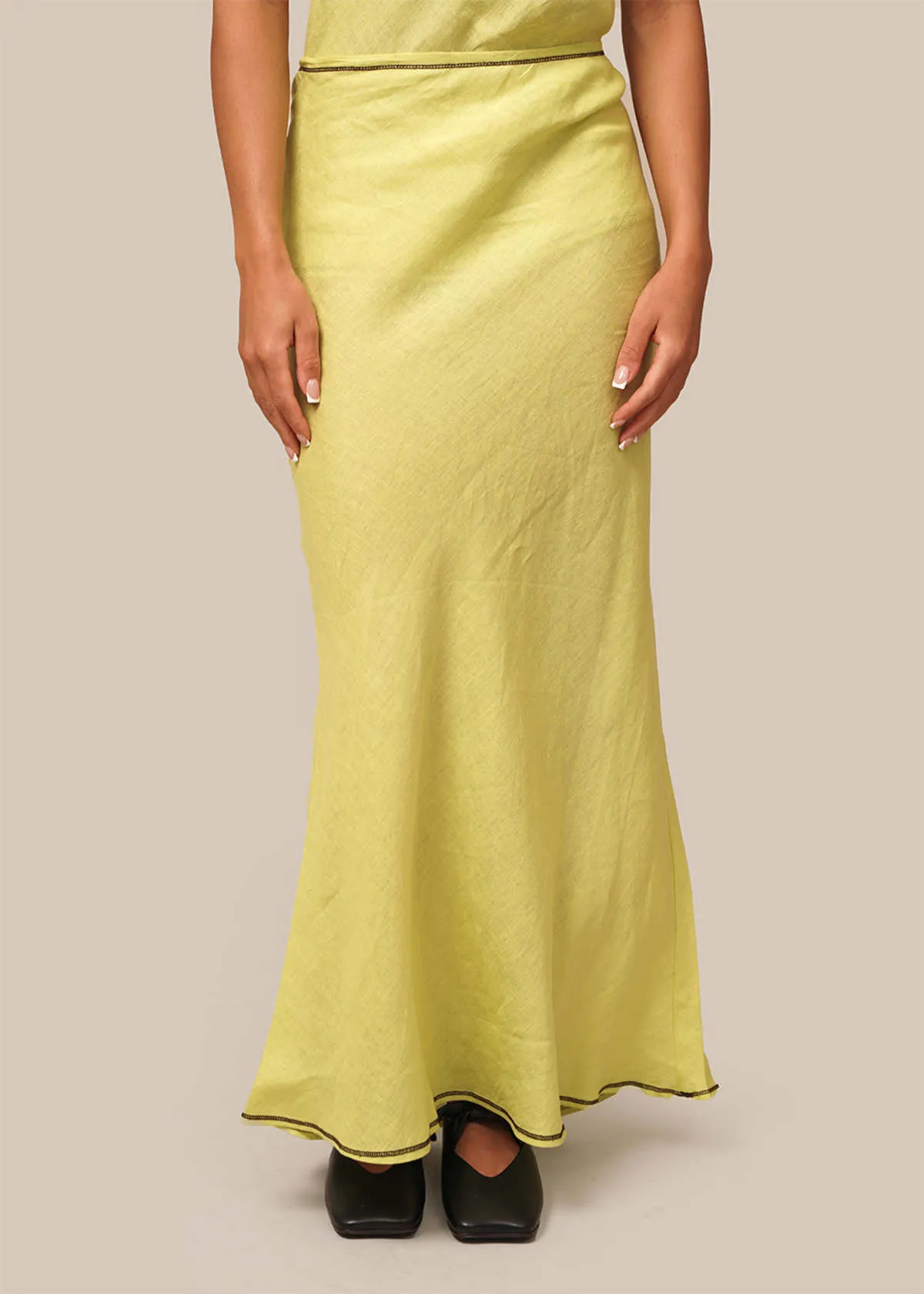 Dydine Fitted Skirt - Lime