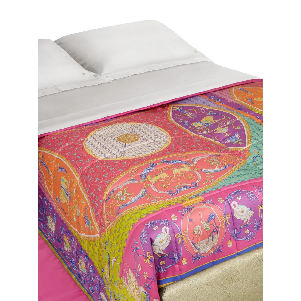 Etro Home Quilt Ornamental Ramage Print (Size-270x270 cm)