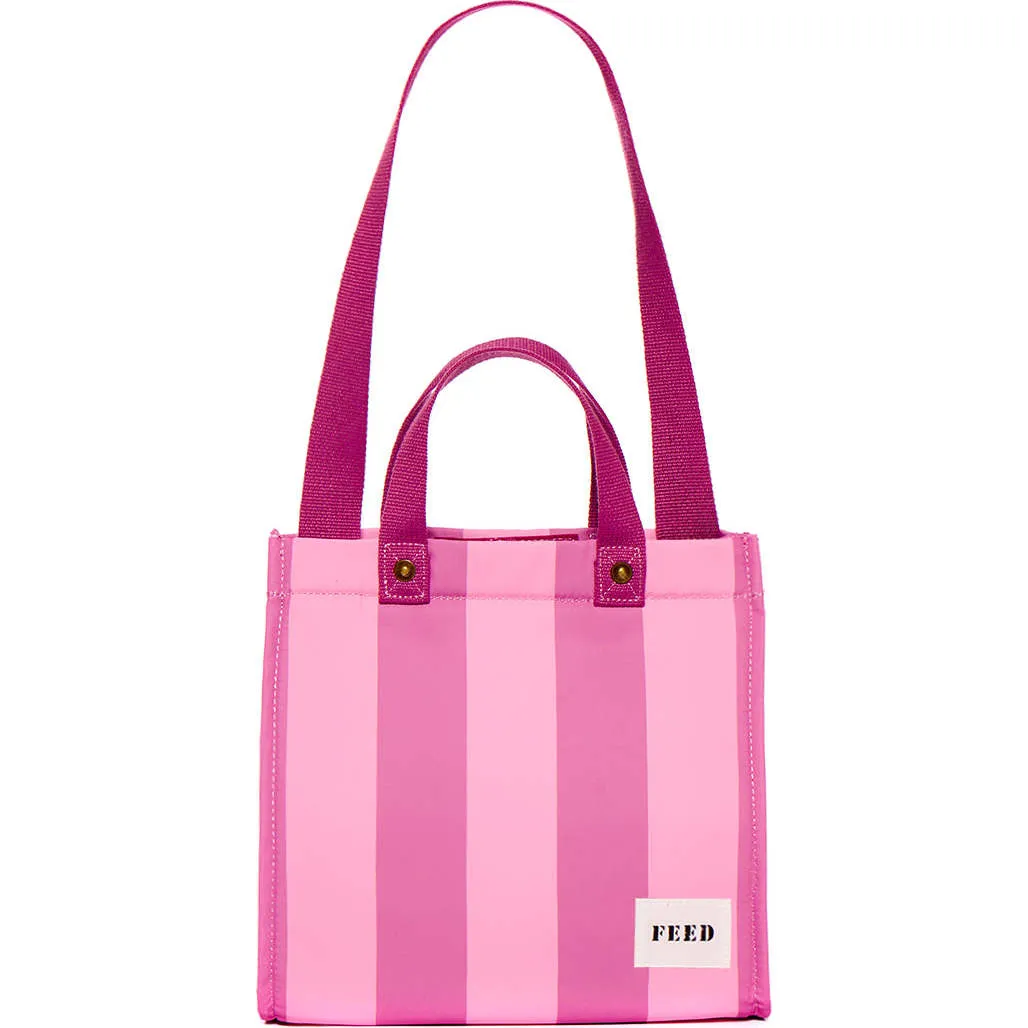 FEED Lunch Bag, Pink Cabana Stripe