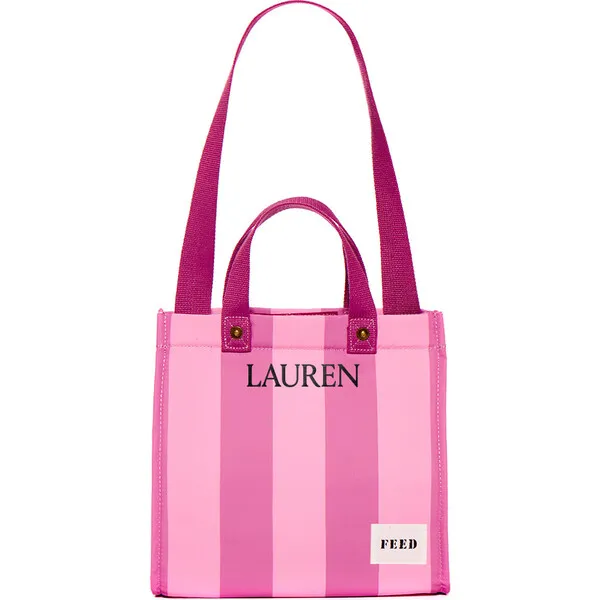 FEED Lunch Bag, Pink Cabana Stripe