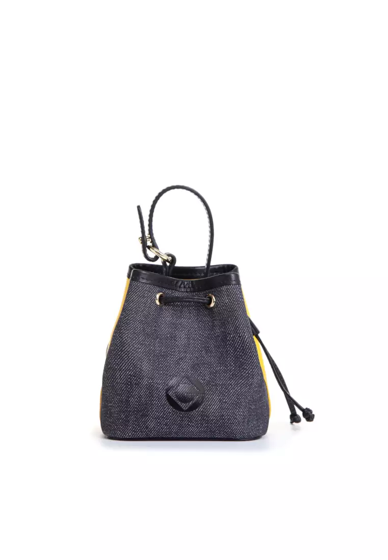 FION FION Minions Leather Mini Crossbody & Shoulder Handbag