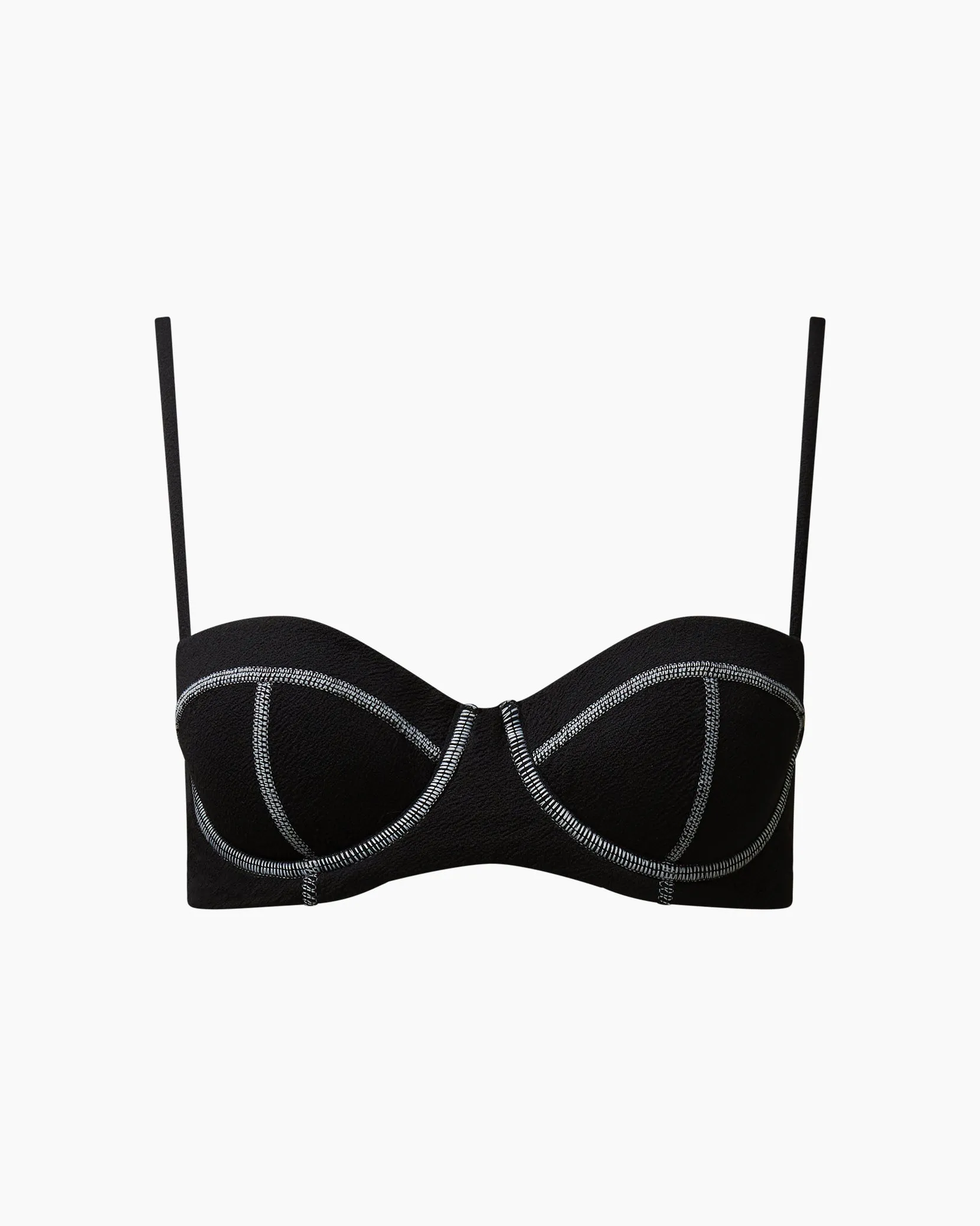 Flora Bikini Top | Black