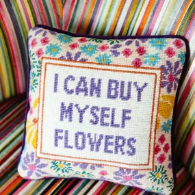 Flowers Needlepoint Pillow