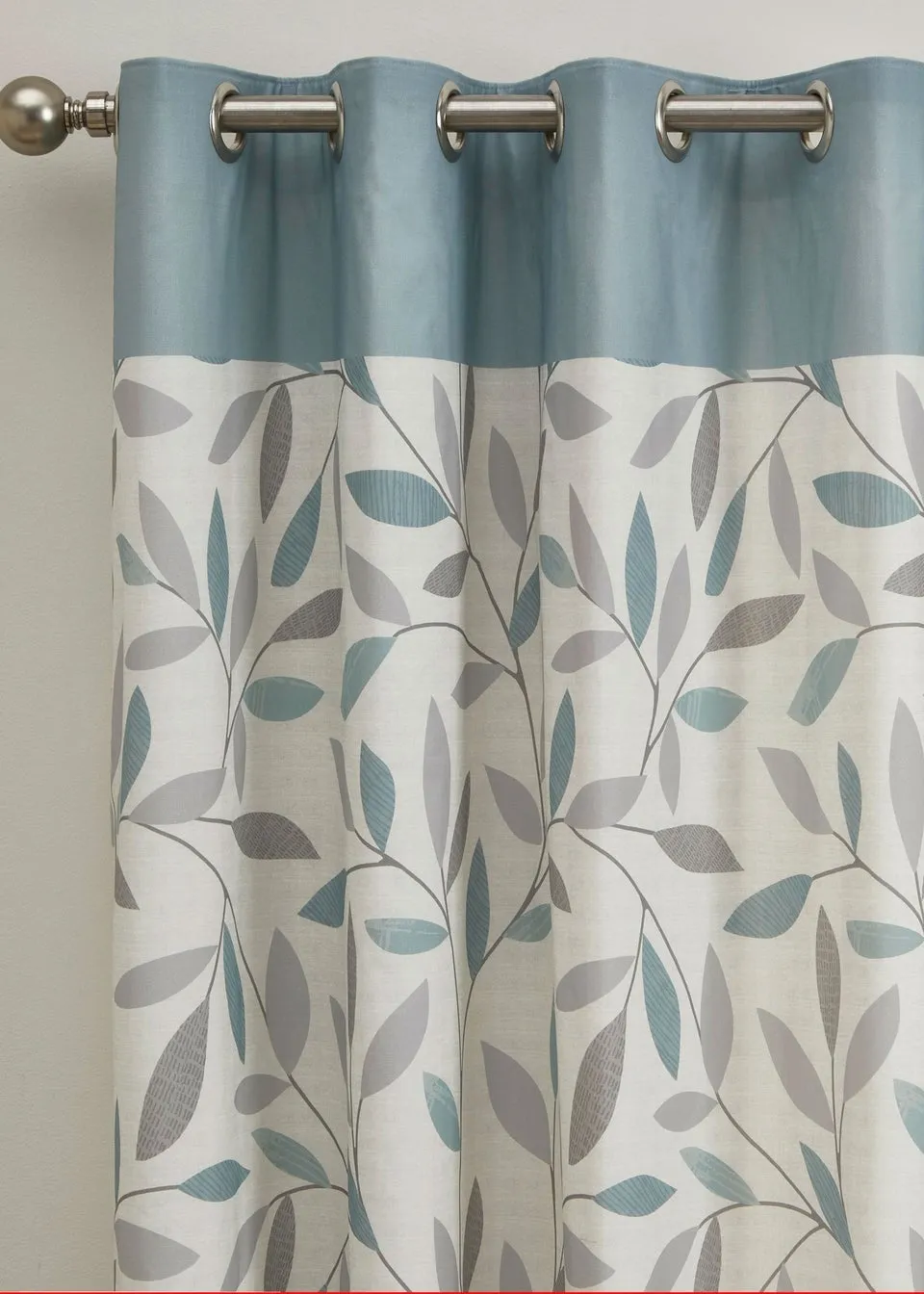 Fusion Beechwood Blue Eyelet Curtains