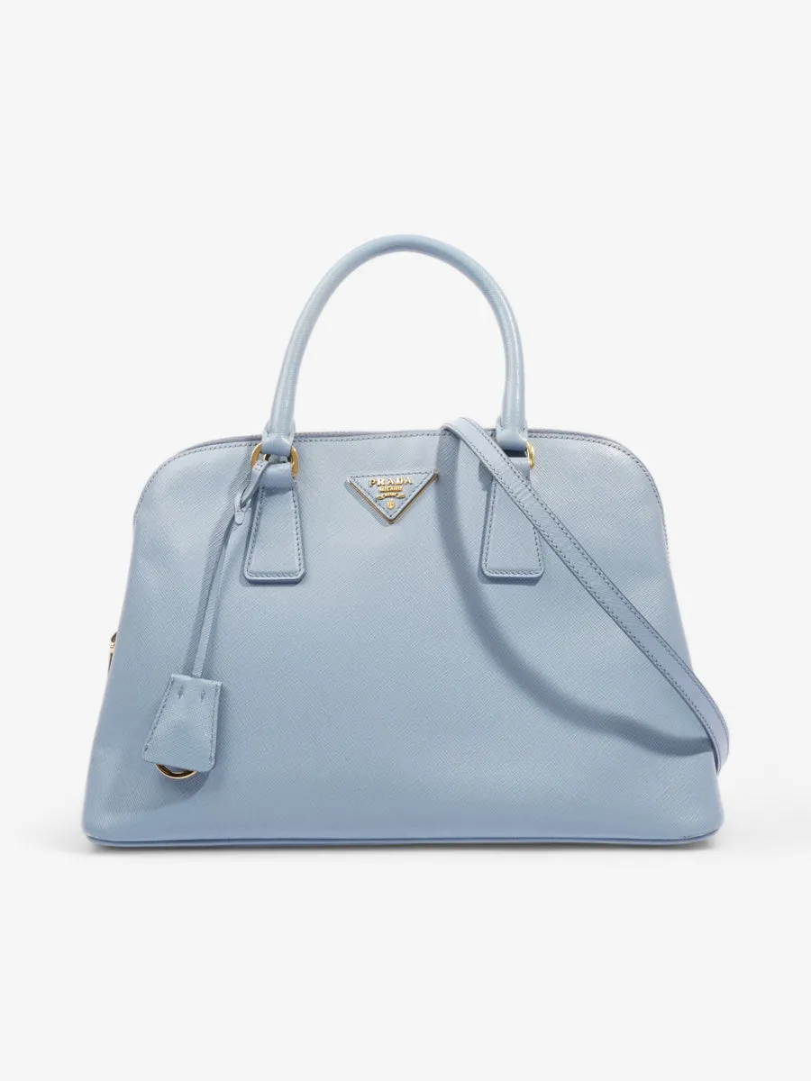 Galleria Tote Baby Blue Saffiano Leather Medium