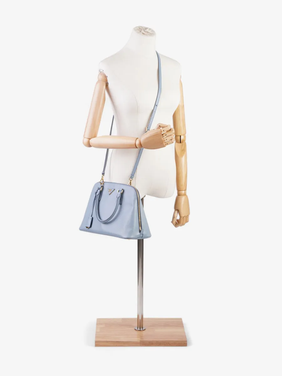 Galleria Tote Baby Blue Saffiano Leather Medium