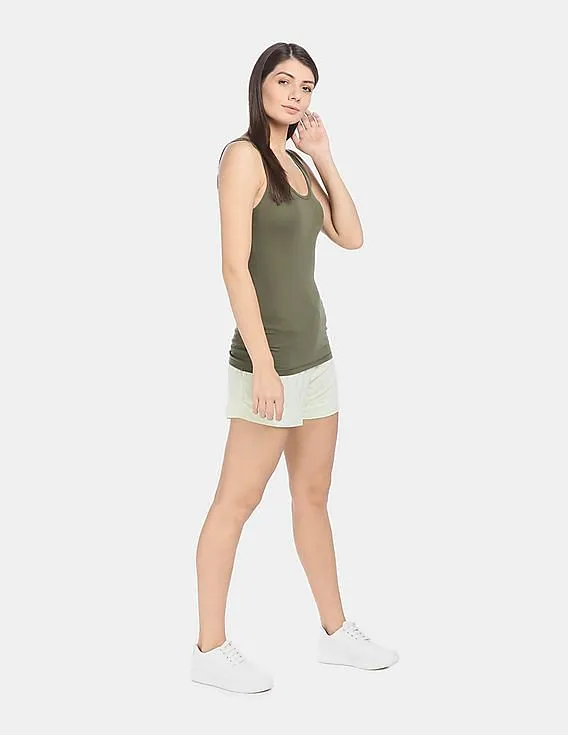 GAP Women Green Scoop Neck Tank