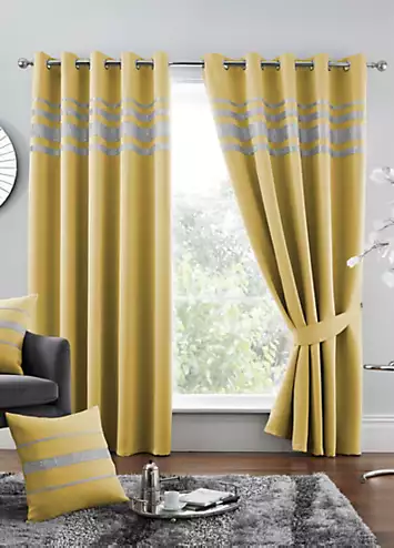 Gaveno Cavailia Kendal Glam Blackout Eyelet Curtains | Kaleidoscope