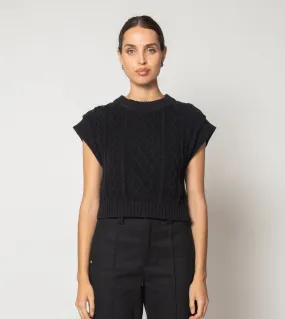 Gigi Sweater Vest | Black