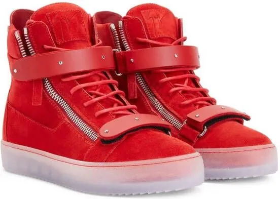 Giuseppe Zanotti Coby high-top sneakers Red