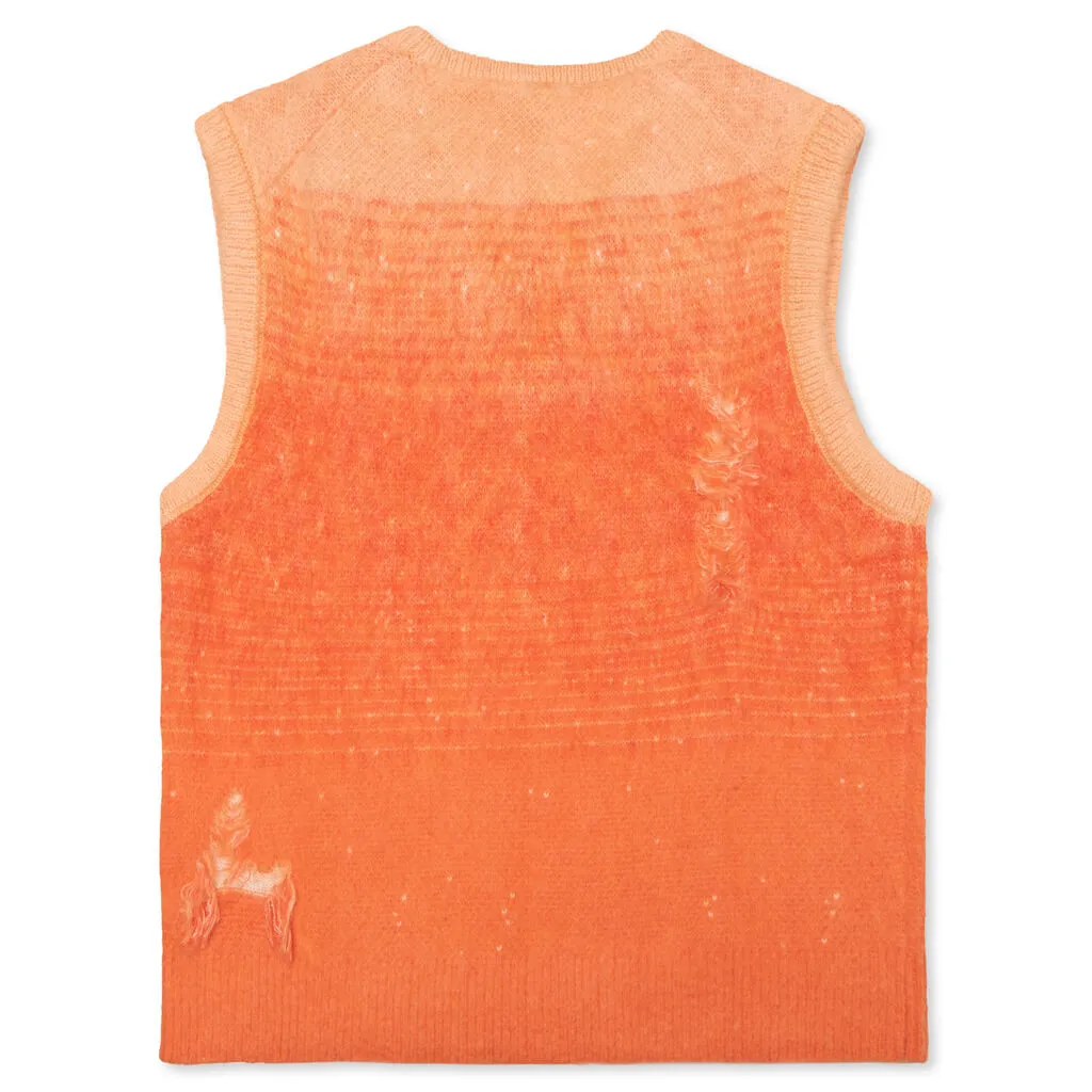 Gradient Mohair Vest - Sunkist