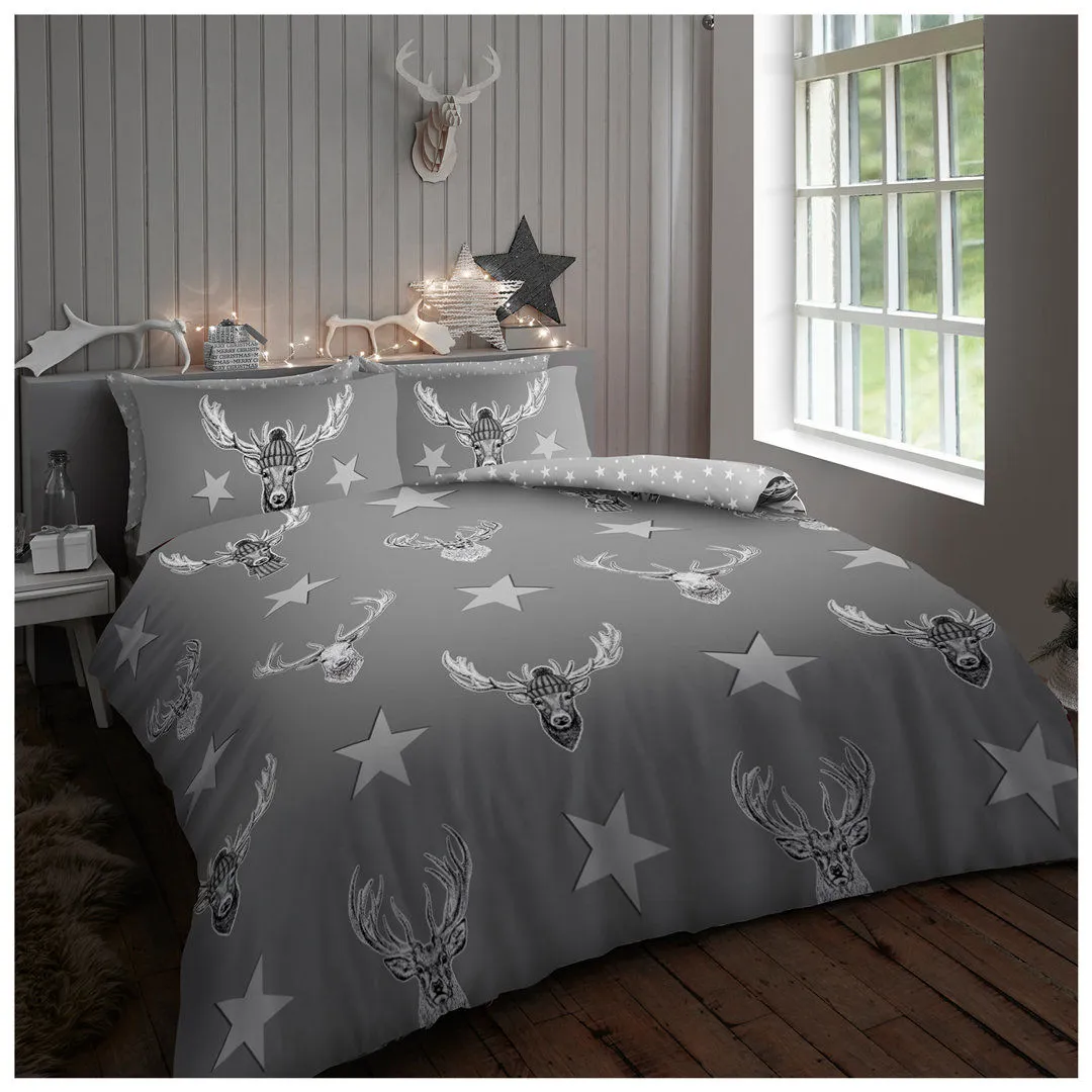 Grey 144 TC Duvet Cover Set