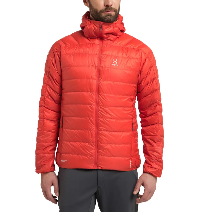 Haglofs Mens L.I.M Down Hoodie Habanero