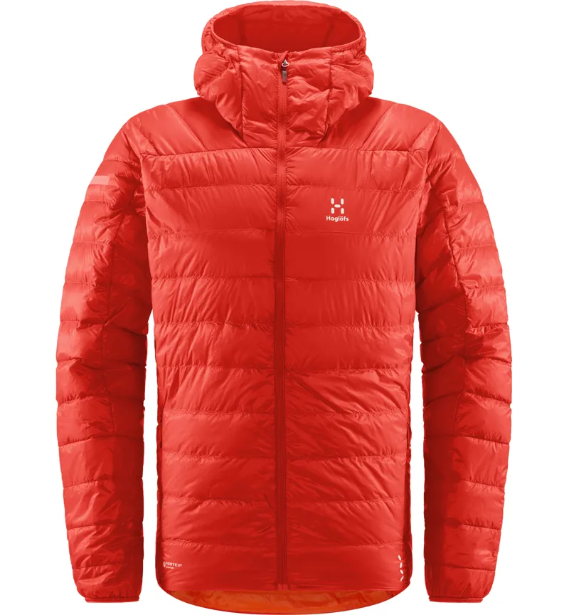 Haglofs Mens L.I.M Down Hoodie Habanero