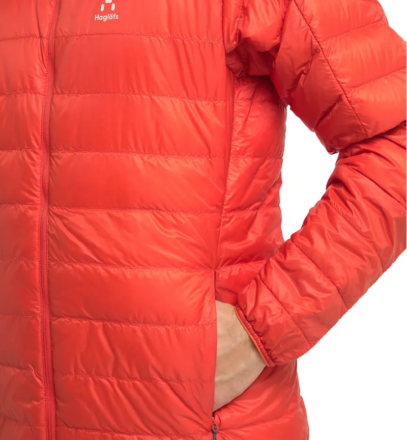 Haglofs Mens L.I.M Down Hoodie Habanero