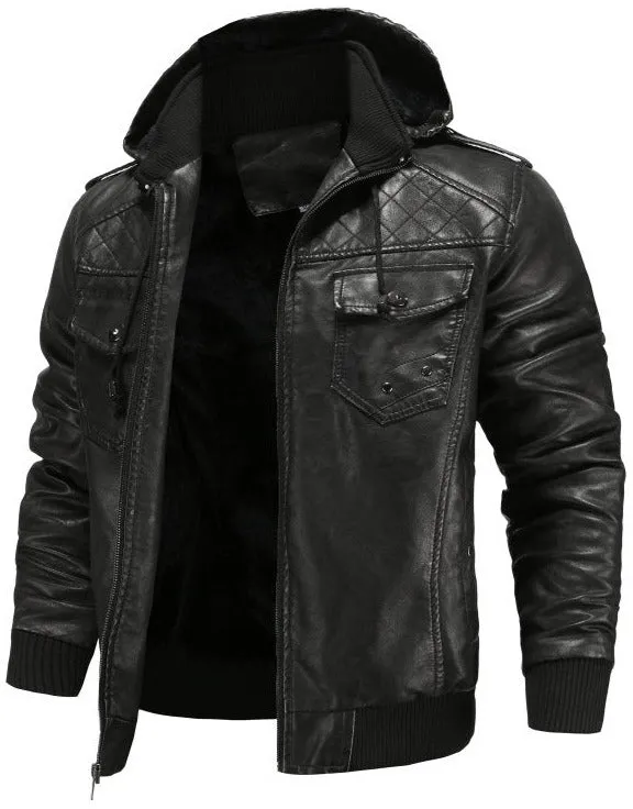 H.D Crypto Leather Jacket