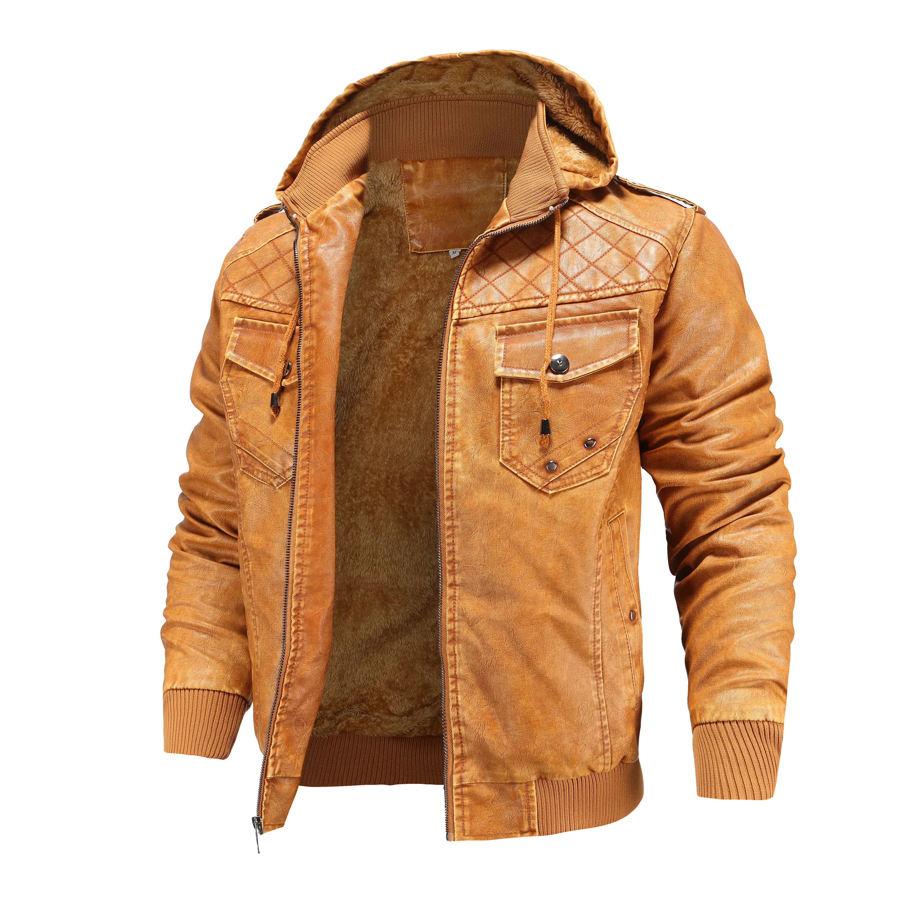 H.D Crypto Leather Jacket