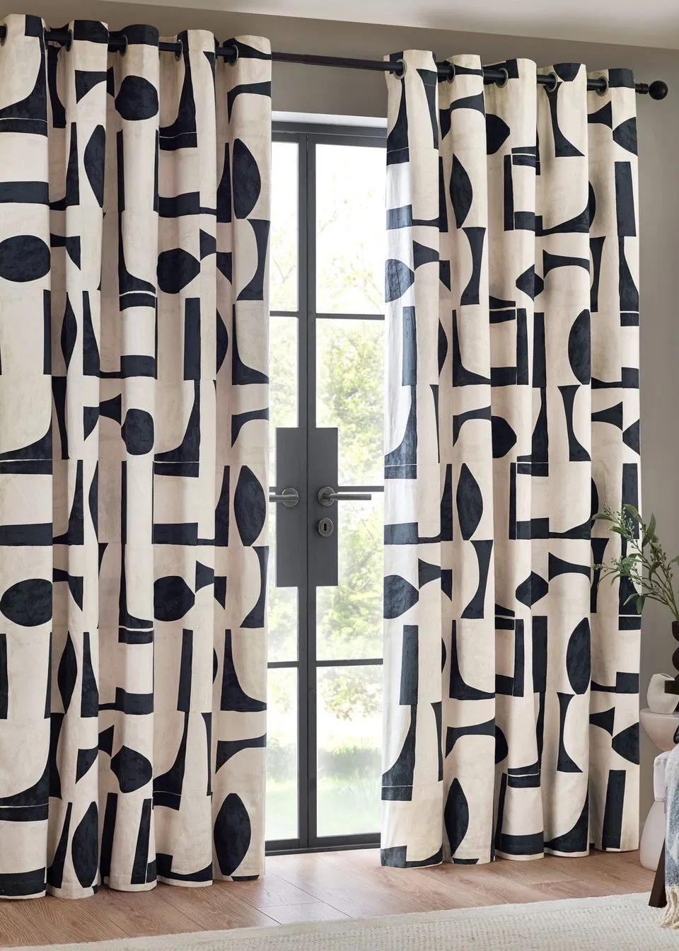 Hoem Carro Abstract Eyelet Curtains