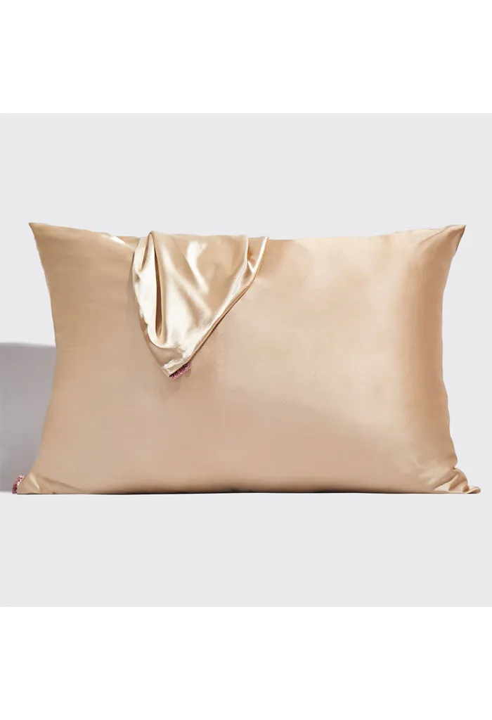 Holiday Satin Standard Pillowcase 2pc Set-Champagne