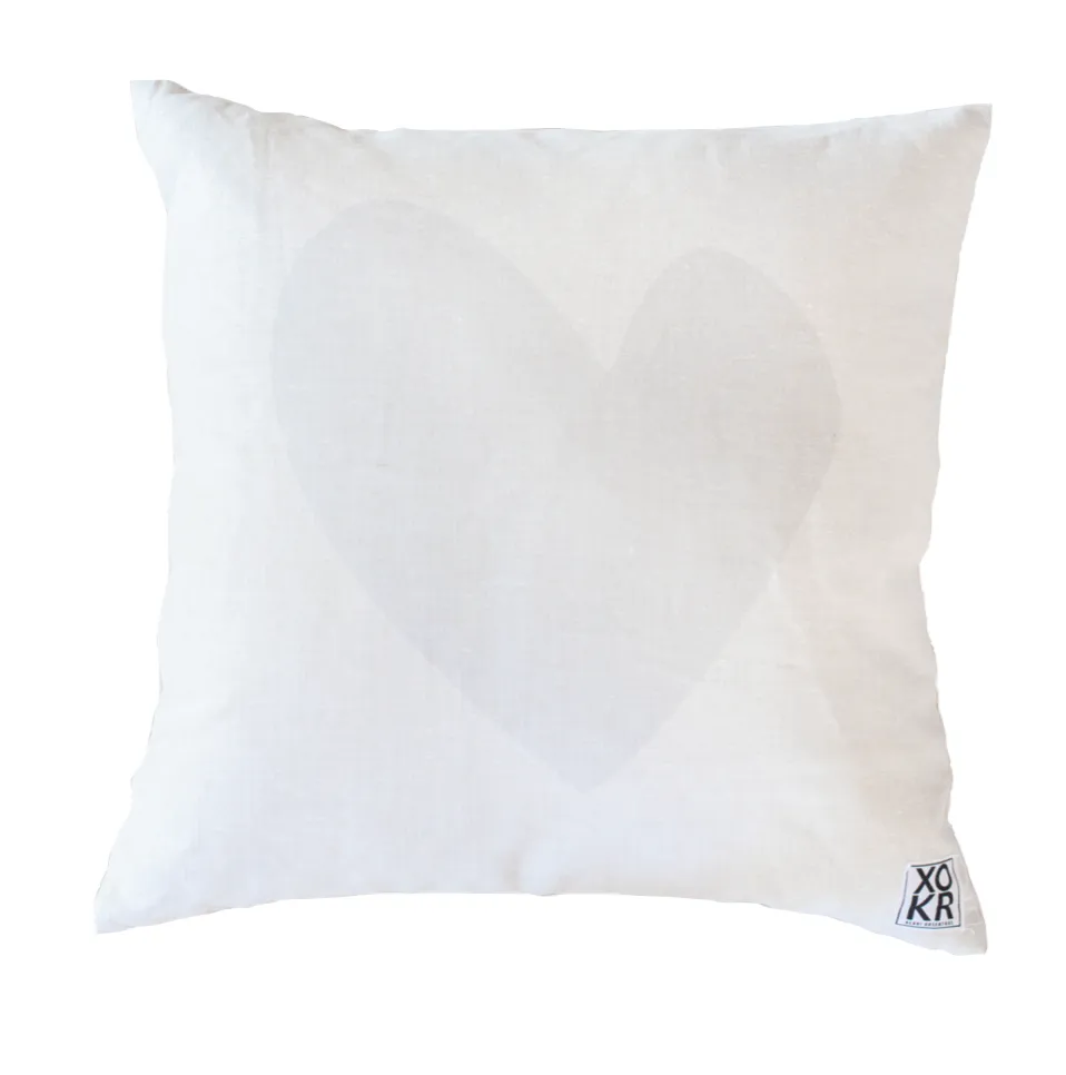 Imperfect Heart Dove Pillow