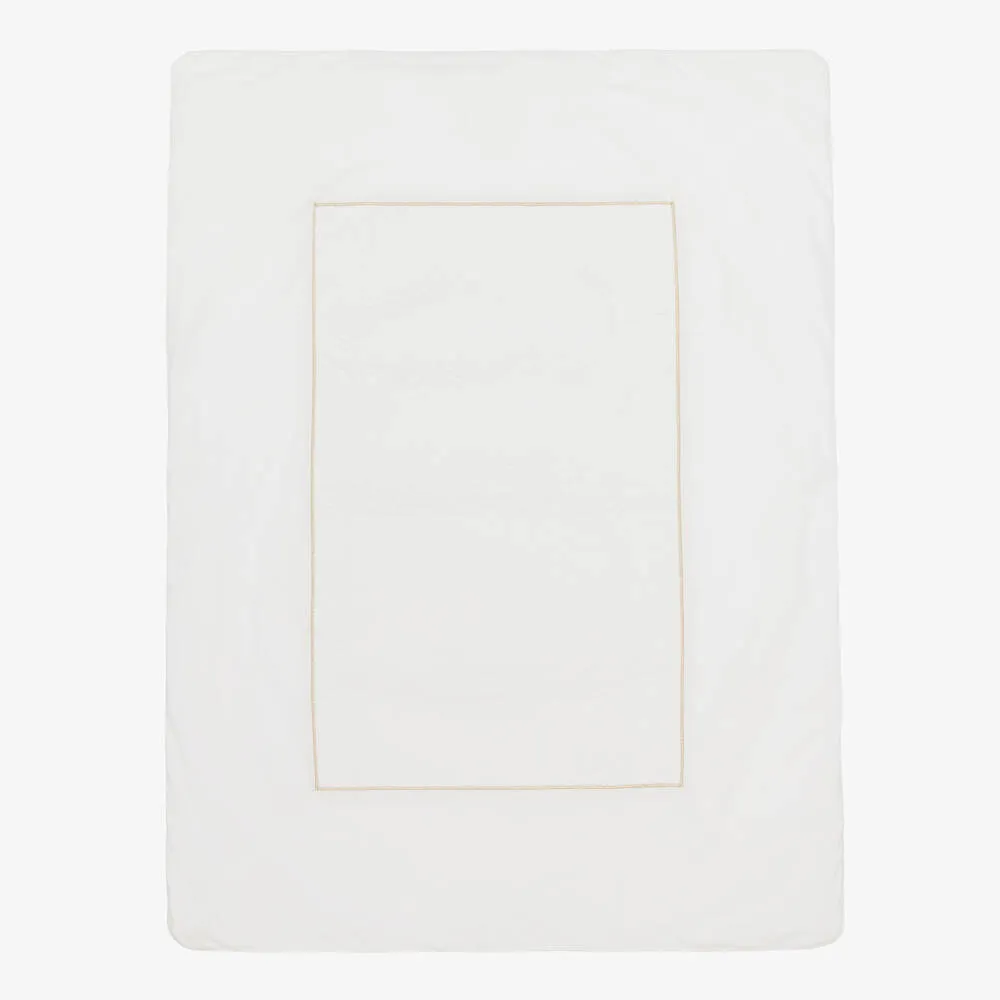 Ivory Cotton Padded Baby Blanket (99cm)