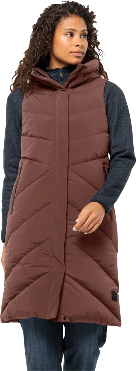 Jack Wolfskin Women's Marienplatz Vest Wild Ginger | Buy Jack Wolfskin Women's Marienplatz Vest Wild Ginger here | Out